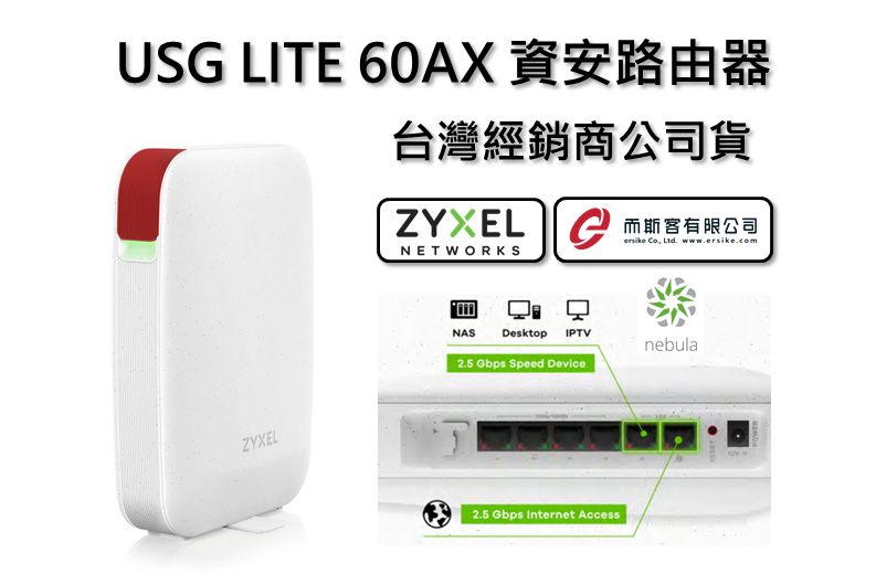ZYXEL USG LITE 60AX 資安路由器